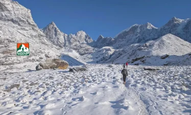 view from everest three pass trek, Trekking in Nepal