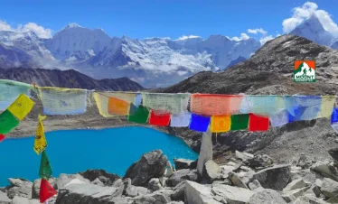 view from everest three pass trek, Renjo la pass trek