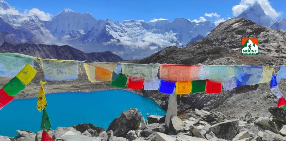 view from everest three pass trek, Renjo la pass trek