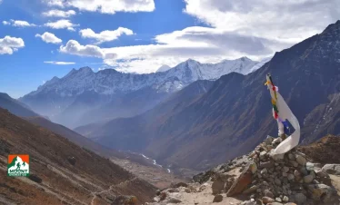 view from everest three pass trek