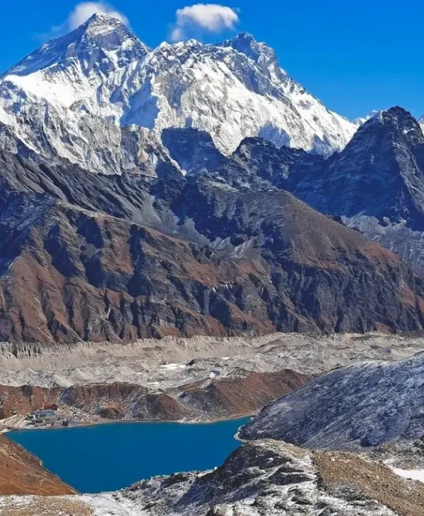 view from everest three pass trek