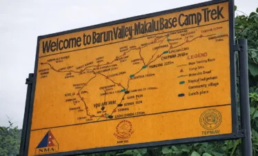 Sherpani Col with Makalu Base Camp