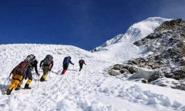 Sherpani Col with Makalu Base Camp
